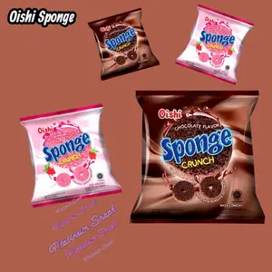 Oishi Sponge Crunch | Isi 10 Bungkus