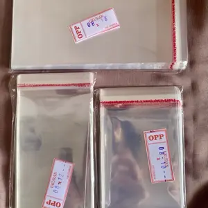 Plastik OPP Bening Lem Perekat Uk. 8x10, 8x12, 8x16. Plastik Kue/Souvenir/Aksesoris.