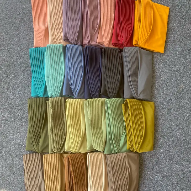 Bergo Hamidah Size M Jilbab Sekolah Pet Anti Tembem Cantik Lembut Nyaman Spandex Tebal Muslim Kerudung Instan High 3