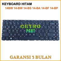 Gambar KEYBOARD COMPATIBLE FOR 14-BS 14-BW TPN Q186 Q187 240 G6 BLACK NON FRAME - CETRO dari Cetro Part Kota Administrasi Jakarta Pusat 4 Tokopedia