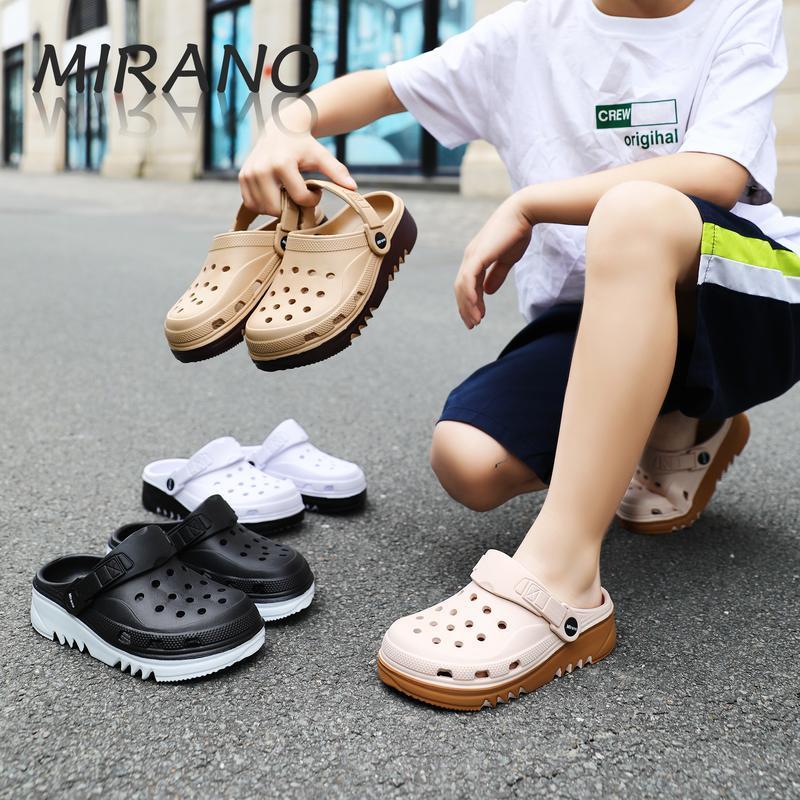 MIRANO 8026-5 Giày dép unisex cao cấp hai màu thiết kế cổ điển chống trượt…