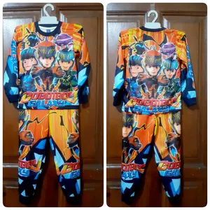 SETELAN BOBOIBOY ANAK LENGAN PANJANG | BAJU BOBOBOY GALAXY HALILINTAR