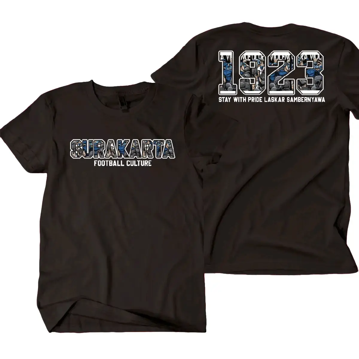 T-SHIRT SURAKARTA 1923 FOOTBALL CULTURE NEW Desain Kaos Distro Pria Wanita