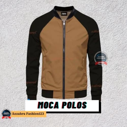 Product Introduction of JAKET Zipper KATUN FLACEE  KOMBINASI KERAH PENDEK MURAH Tebal Distro Casual Bomber Keren Fleece Hitam 2