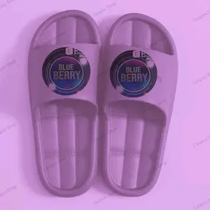 Sandal Selop Pria trendy warna ungu Esss Blueberry Karet