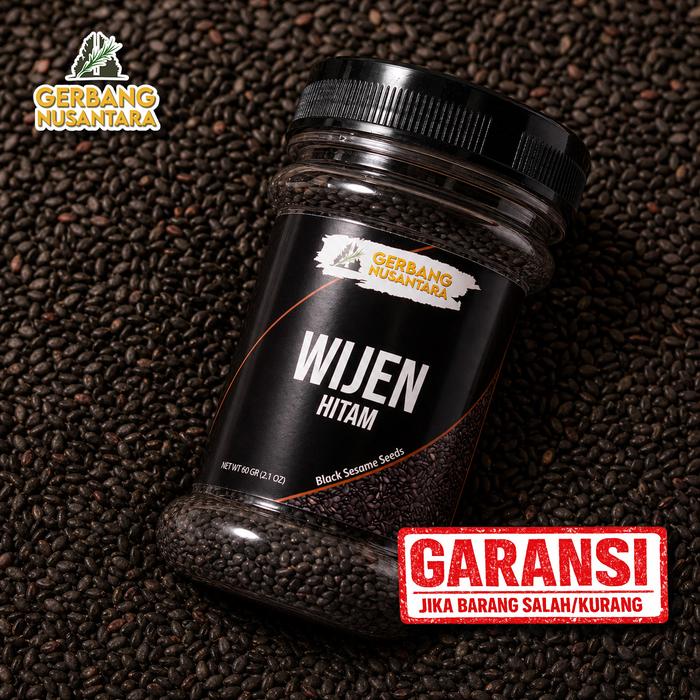 Gambar Gerbang Nusantara - Biji Wijen Hitam Mentah - Raw Black Sesame Seed - Bumbu Masak Dapur  Rempah Bubuk Lengkap 60 Gram Masakan Kacang dari Gerbang Nusantara ID Kota Surabaya Tokopedia