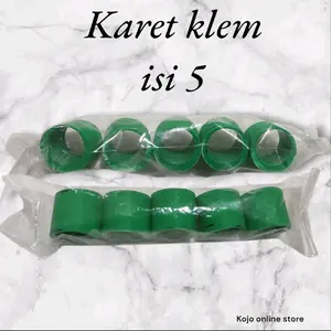 Karet klem tahan lama isi 5 pcs ukuran 3,5cm