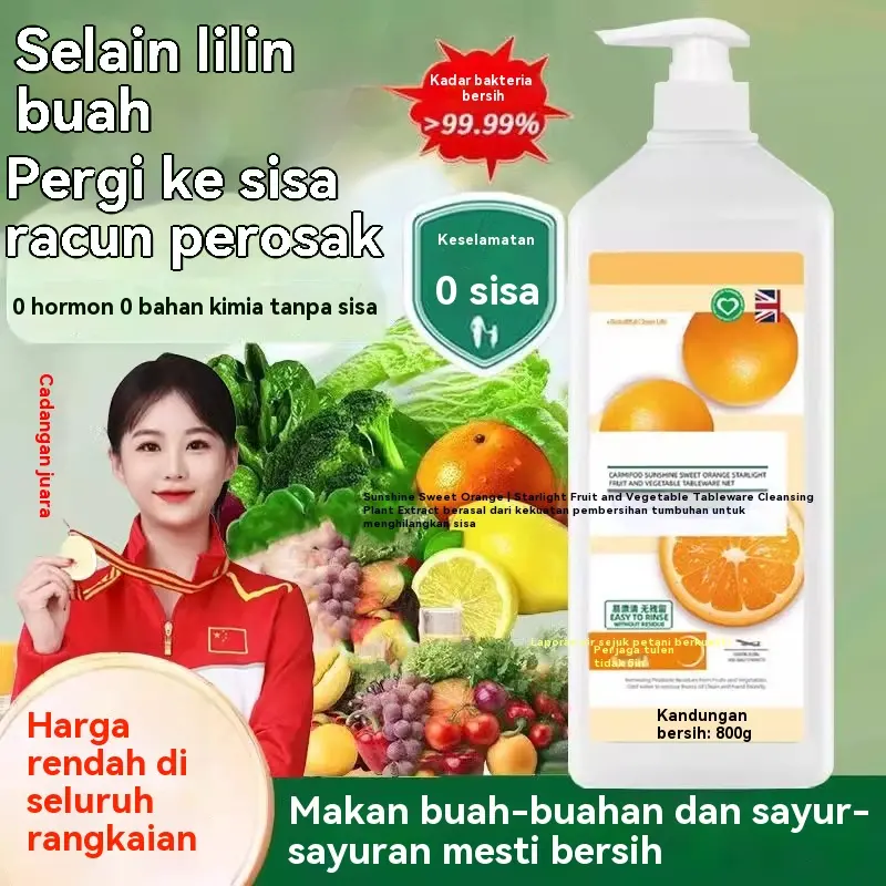 TikTok Viral Sabun Cuci Hilang Minyak Berat Tanpa Sisa Selamat Makanan Untuk Dapur Buah Sayuran 800g