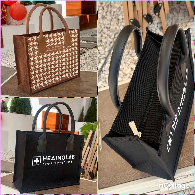XU HƯỚNG Nữ 2025 Túi Canvas Sịn sò N30cm*C25cm*H12cm cho đi làm du lịch và chơi thời trang và thực dụng túi tole đa năng tiện lợi
