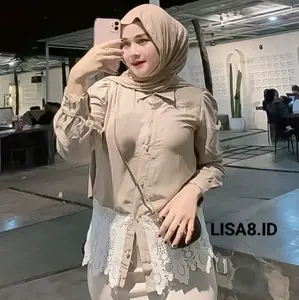 Amanda Blouse Casual Katun Renda Bawah Premium halus Atasan wanita Korean Style Kekinian