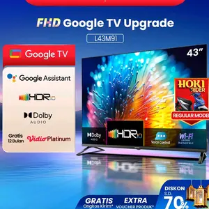 CHANGHONG TV Google Smart 43 Inch L43M91 FHD Dolby Audio Playstore Netflix HDR10 Google Assistant