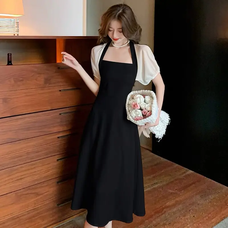 korean black bodycon dress Elegant Korean Bodycon Dress main image 1