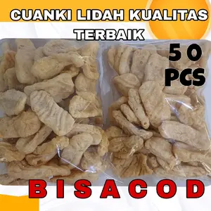ISI 50 PCS CUANKI LIDAH KUALITAS TERBAIK / CUANKI LIDAH JUMBO PANJANG / TOPING BASO ACI CUANKI SEBLAK CUANKI INSTAN