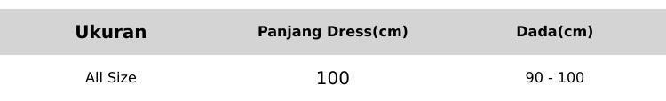 ZRS Dress Rajut Irenne Ld 90 - 100 cm P 100 cm B 215 gr Cotton Polyester #4801 ZRS Dress Rajut Irenne Ld 90 - 100 cm P 100 cm B 215 gr Cotton Polyester #4801