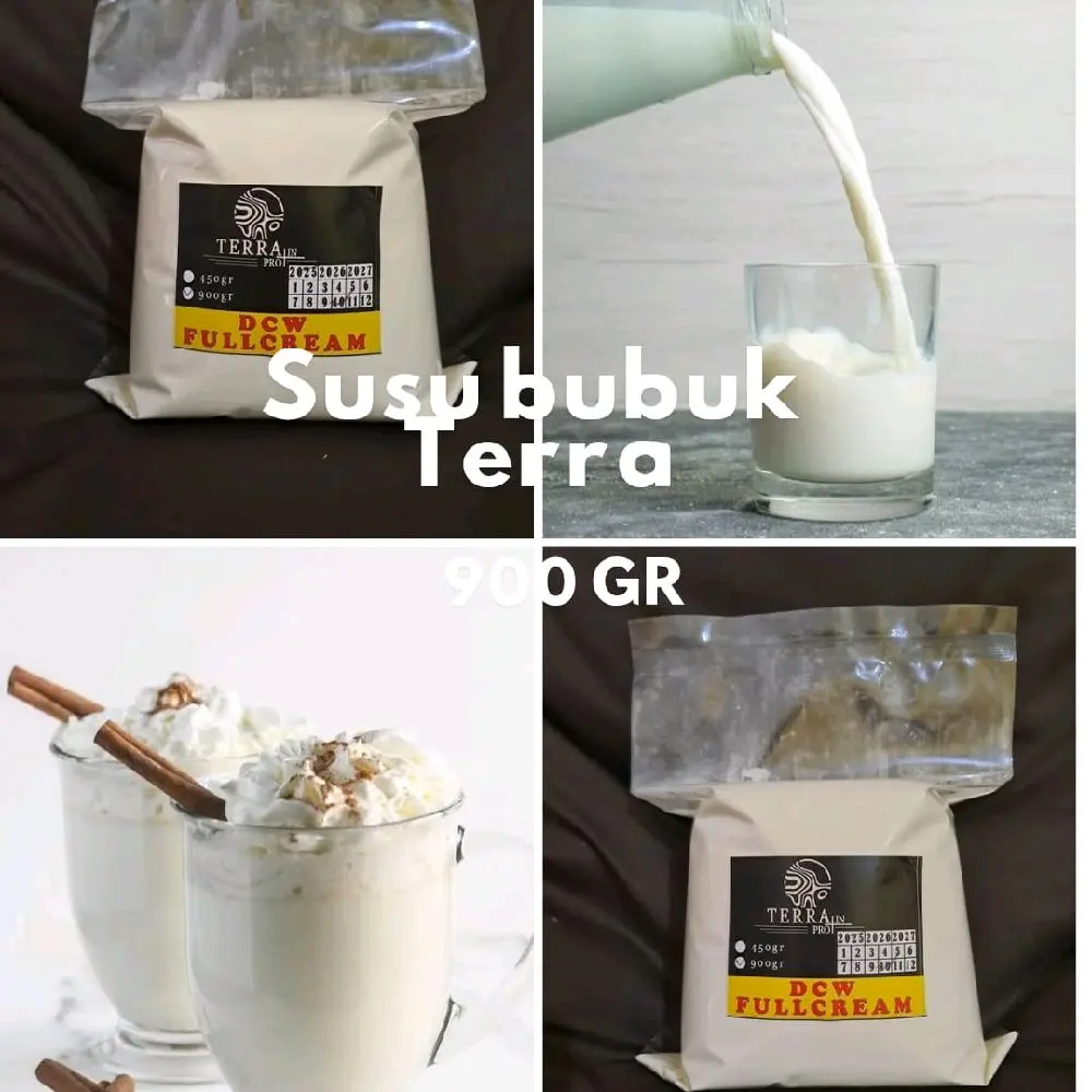 Susu Bubuk Terra Pro+in Fullcream Kemasan 900 gr  - Milk Dairy Drink Gula Minuman