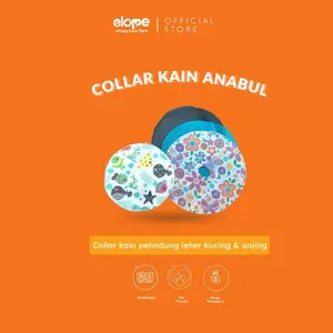 ELOPE COLLAR KAIN Pelindung Penutup Leher Kucing Anjing