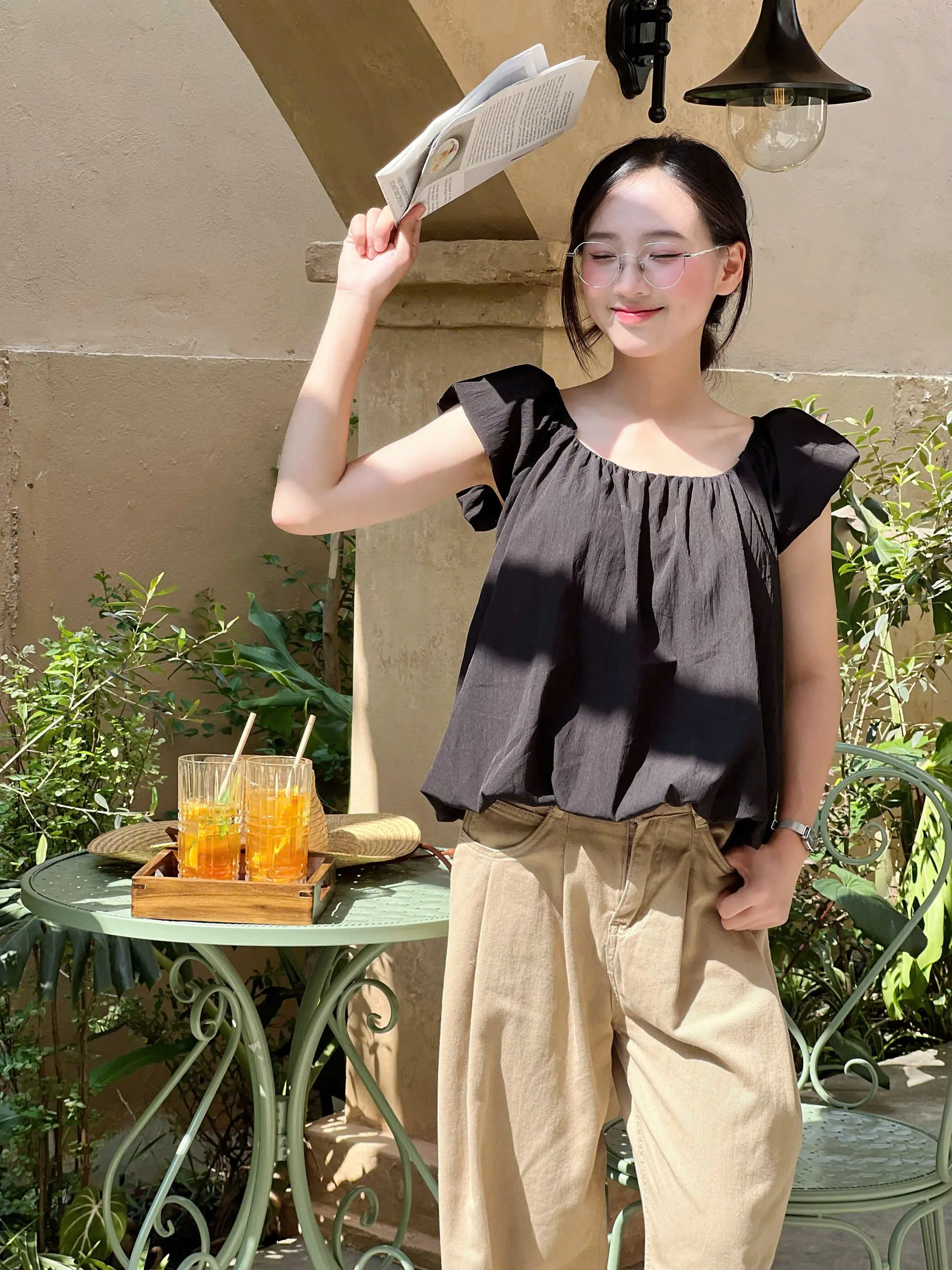 Áo kiểu cổ rộng dáng bồng Miho House | BigBuy360 - bigbuy360.vn Áo kiểu cổ rộng dáng bồng Miho House | BigBuy360 - bigbuy360.vn