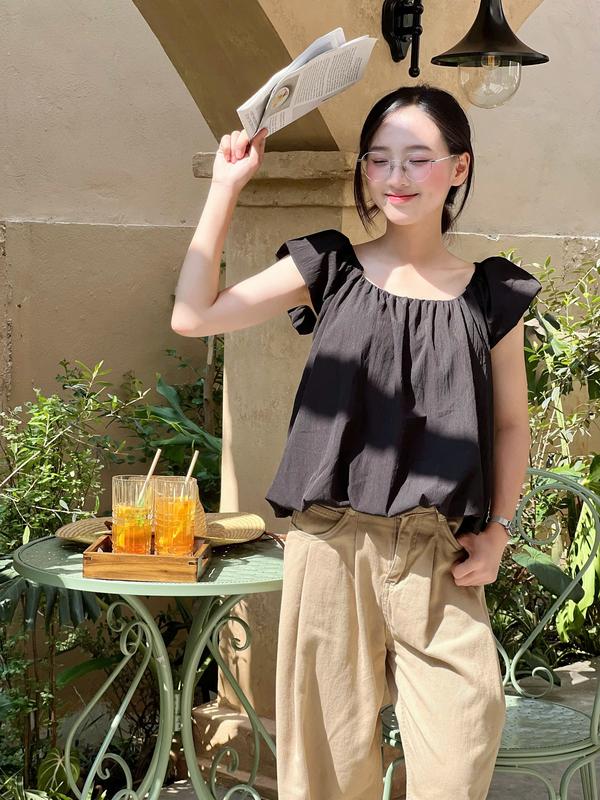 Áo kiểu cổ rộng dáng bồng Miho House | BigBuy360 - bigbuy360.vn