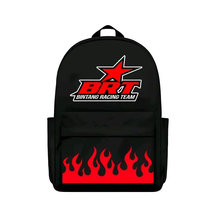 DDBS - Tas Ransel Distro Motif BRT Api Terkini Backpack Fashion Anak Laki Laki Perempuan SD SMP SMA Terbaru 0