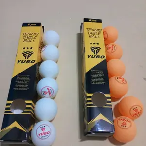 YUBO Bola Pimpong NEW YUBO 3 STAR ORIGINAL 40 PLUS Tenis Meja Ball ABS High Quality Diameter 40+mm Perfect Roundness & High Elasticity - Outdoor