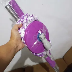 Tongkat Handle Spin Mop Ungu Fullset Standard BOLDE Gagang Pel Mop + 1 pcs kain ungu microfiber