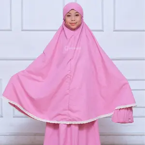Quennisa | Mukena Anak Renda Mewah 2in1 Katun Premium
