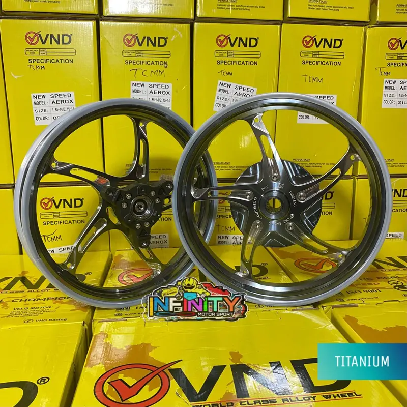 VELG VND NEW SPEED BEAT/SCOOPY/VARIO110 VARIO125/150 AEROX 155/ All NEW AEROX 155 NMAX NEW MIO SPORTY Aluminium Alloy Motorcycle 4