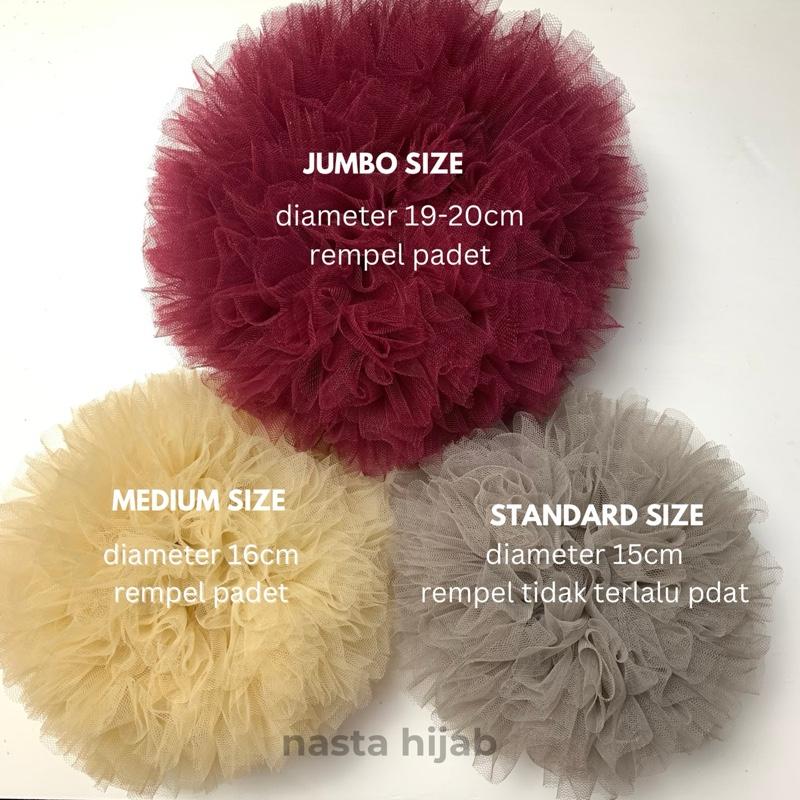 Paket Hemat 2pcs Cepol Hijab Anti Pusing by Nasta Hijab - Ikat Rambut - Scrunchies untuk Wanita Karet Kuncir