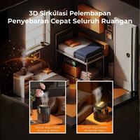 Gambar AKONA Pelembap Udara Nirkabel Kapasitas Besar 3L – Kabut Dingin Ultrasonik Senyap, Antibakteri, Tiga Pengaturan Semprotan + Lampu Malam, Dapat Diisi Ulang USB dan Portabel, Cocok untuk Aromaterapi dan Pelembapan Dalam Ruangan - Lampu Cahaya Hangat Biasa dari Akona Indonesia Kab. Tangerang 3 Tokopedia
