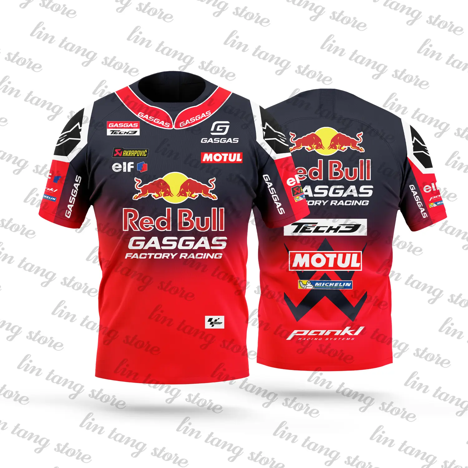2025 New Motorcycle Racing Enthusiast GASGAS Team Outdoor Extreme Sports Men's and Women's Fashion T-shirt