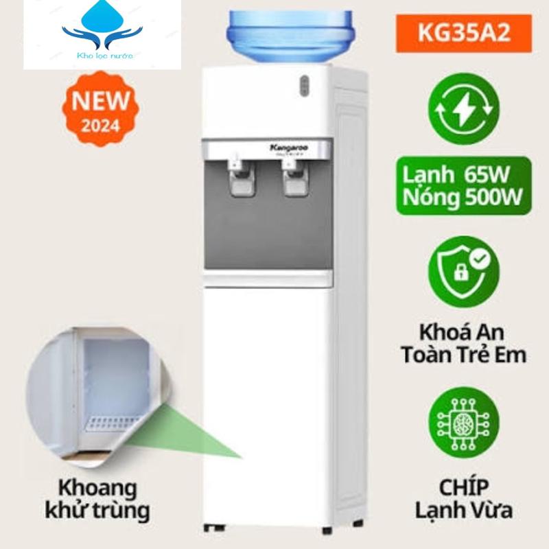 Cây nước nóng lạnh úp bình Kangaroo KG35A2, làm lạnh chíp.Bảo hành 12 tháng tại nhà