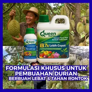 Pupuk Buah Agar Cepat Berbuah Queen Tonic 1000ML Memicu 7X Lebih Cepat Pembuahan