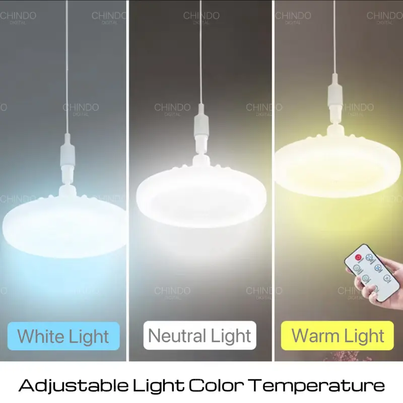 CID Lampu Kipas Angin Remote 2in1 Multifungsi Lampu Plafon Lampu Kipas LED Lampu Timer E27 3