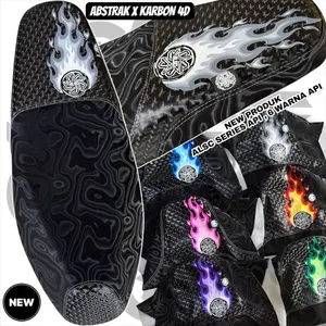 SARUNG DAN KULIT JOK MOTOR ALSC SERIES API KOMBINASI BAHAN 3D ABSTRAK X KARBON 4D TERSEDIA 6 VARIAN WARNA API