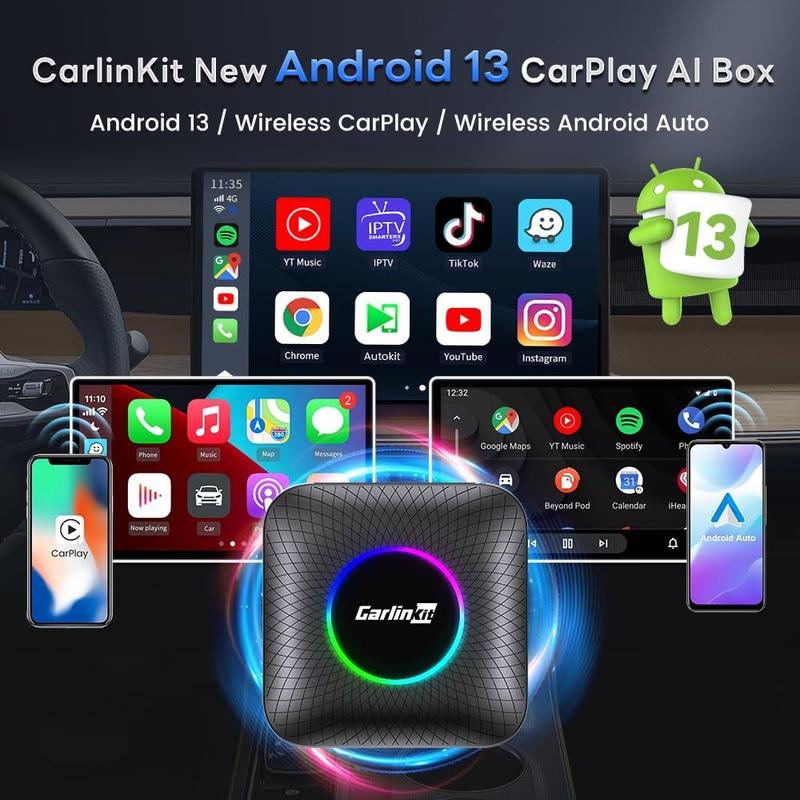 Carlinkit Carplay AI Box android auto Wireless Carplay Dongle car ...