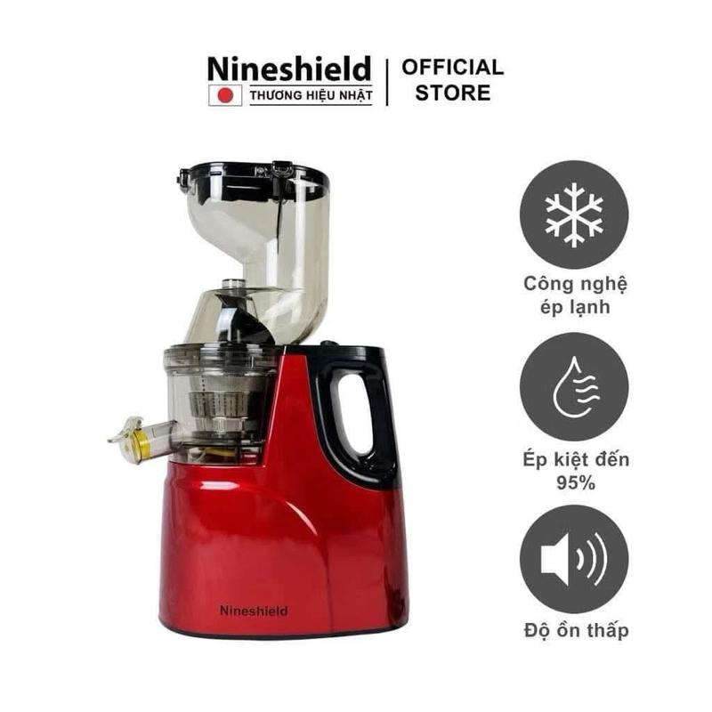 Máy Ép Trái Cây Hoa Quả, Máy Ép Chậm Nineshield (mẫu cũ )tặng kèm cọ vệ sinh 2 ca đựng