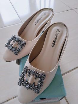 Product Review of HMF Yuiko High Heels Mules Wanita 7 cm AR08 from Z**a a** 2