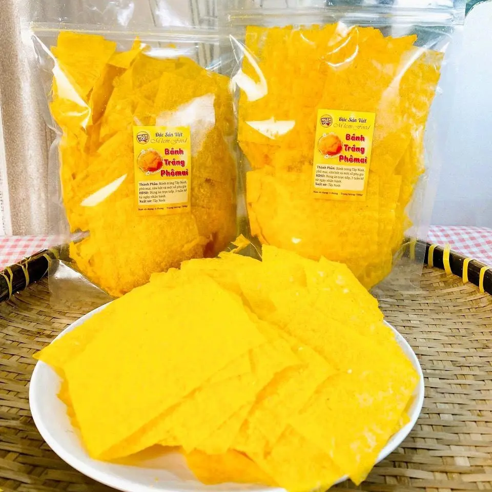 1kg  BÁNH TRÁNG PHÔ MAI SỮA MÈ THƠM, BÉO (500G/GÓI) Food Cake Thức Ăn