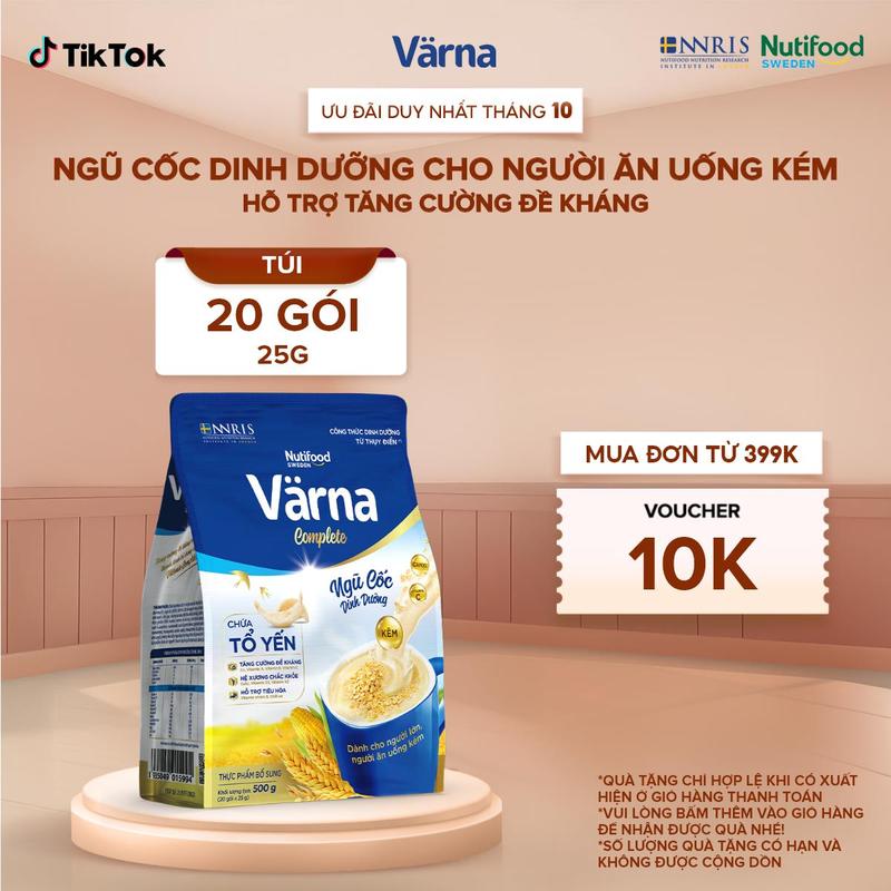 [LIVE] Ngũ Cốc Dinh Dưỡng Varna Complete - Hỗ Trợ Phục Hồi Sức Khoẻ (500g)