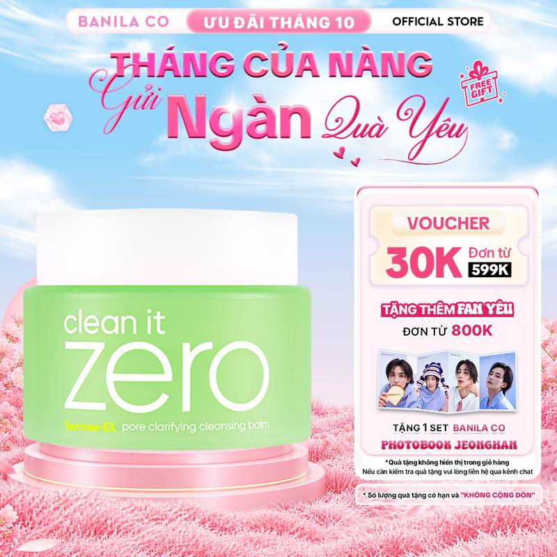 Sáp Tẩy Trang Banila Co Clean It Zero Pore Clarifying Cleansing Balm - Dành cho da dầu mụn 100ml