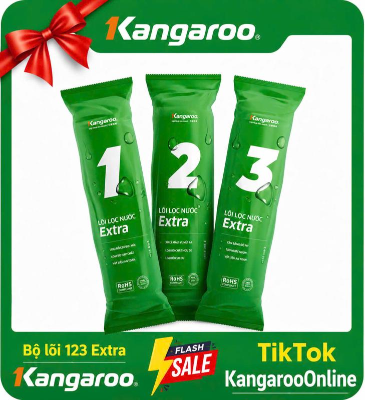 Bộ lõi lọc 123 Kangaroo extra tăng hiệu suất lọc nước ( )