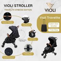 Jual Violi - Stroller Emboss Edition Travelite Black - EMBOSS BLACK ...