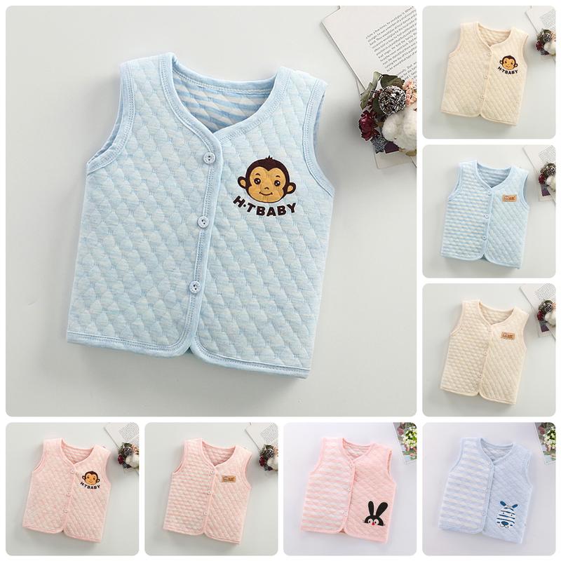  áo gile 2 lớp bé sơ sinh bé trai bé gái size 70-120 4-20kg áo nỉ trần bông không tẩy nhuộm áo khỉ bé trai bé gái quảng châu Cho Bé 