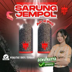AP King Sarung Jempol Andra St Carbon Cloth Finger Sleeve x Nayya Dewa Mobile Gaming Anti Keringat Responsif Joystick Gamepad