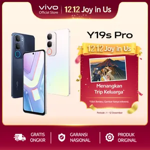 vivo Y19s Pro - 6000mAh + 44W FlashCharge, Tahan Banting Ekstrem, Tahan Hujan IP64, Dual Stereo Speaker, 50MP Kamera Utama, AI Erase 2.0