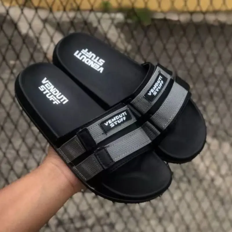 sandal selop pria terbaru , sandal pria dan wanita , sandal slip on , sandal slide pria