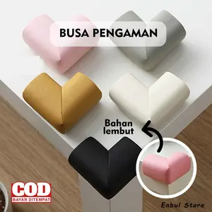 Busa Pelindung Sudut Meja Pengaman Laci Lemari Penahan Siku Furniture Rak Kursi Jendela