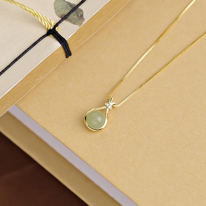 [COD]Kalung Titanium Liontin Bulat Mata Fashion Accesories Wanita Anti Karat Dan Tidak Luntur Hadiah 6
