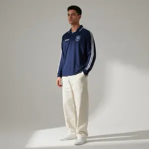 Ghanior LARGONAVY OVERSIZE Casual Jersey Retro Simple Elegan Warna - NAVY