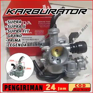 Karburator Thailand KEV Grand Supra X Lama Supra Fit Legenda Astrea Prima Revo Original Karbu Irit Bensin Mesin Stabil PNP Cocok untuk upgrade karburator motor Honda, hemat bahan bakar dan mudah pemasangan